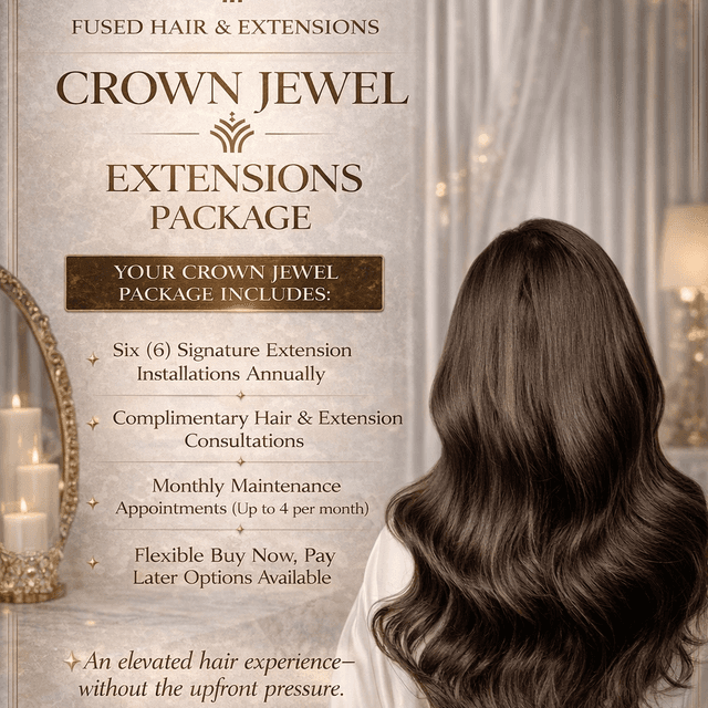 Crown Jewel Extensions Package at Fused Hair & Extensions in Missouri city, TX